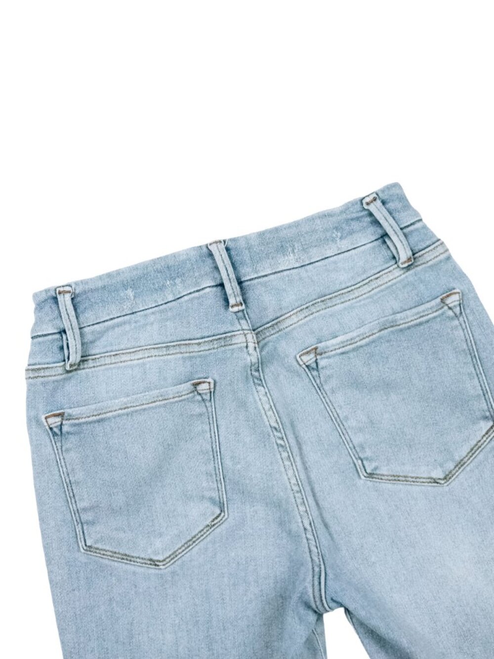 FRAME Le Crop Mini Boot Jeans 28 Alemany Road Light Wash LCMBRA801 - Picture 8 of 15